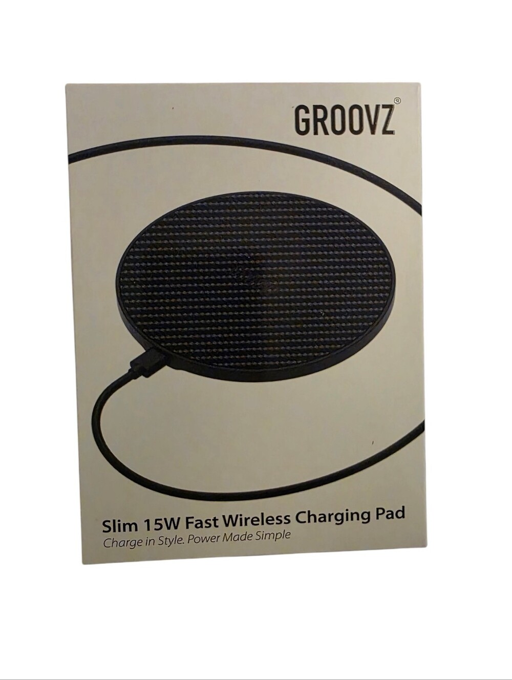 Slim 15W Fast Wireless Charging Pad - Black